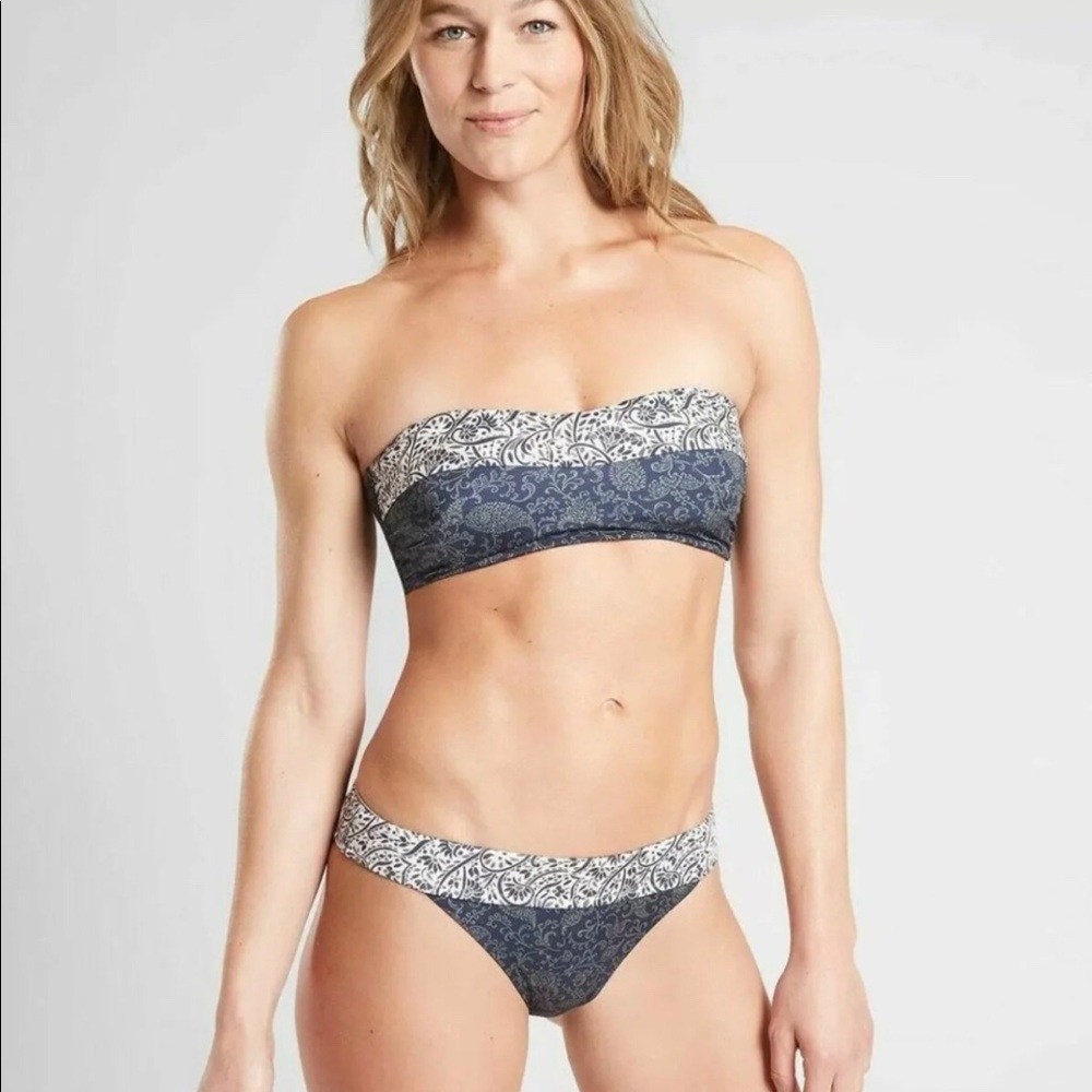 NWT! Athleta Aqualuxe Batik Mid Rise Bottom